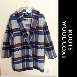 Roots Plaid Wool Coat